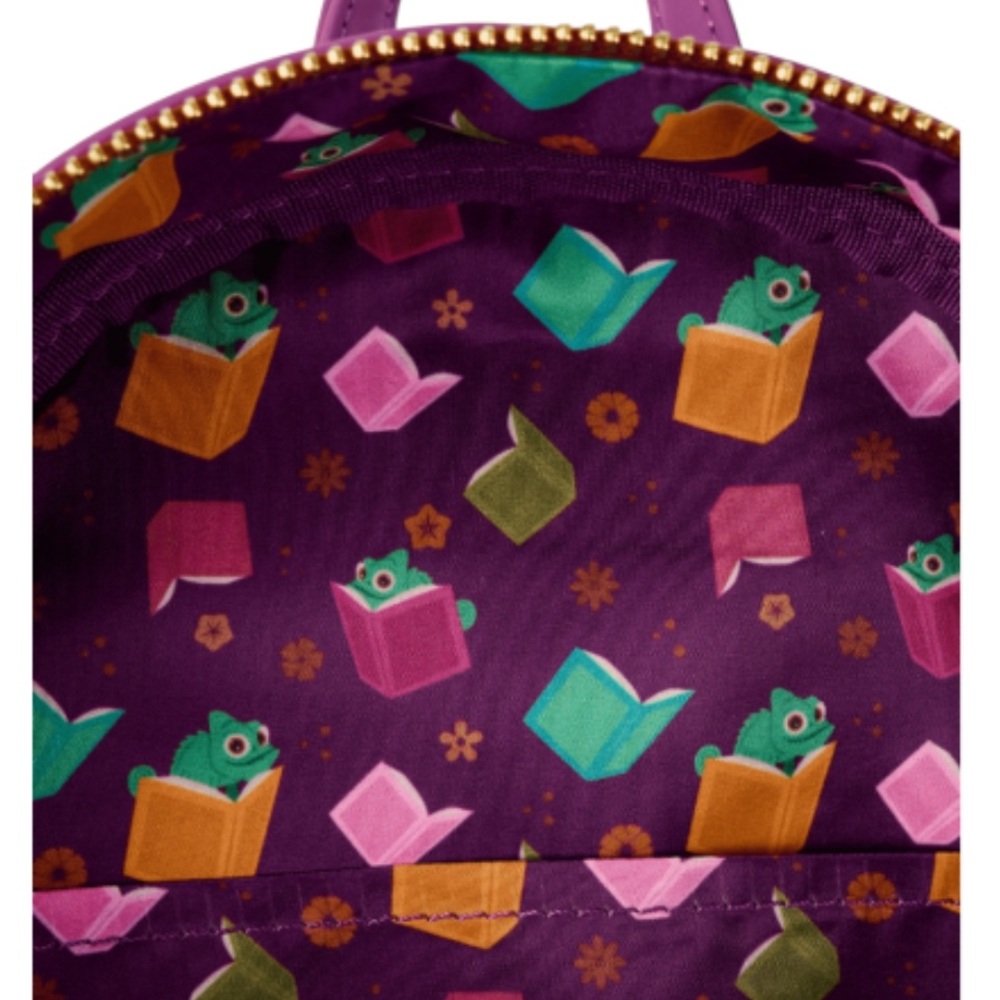 Loungefly Disney Tangled Rapunzel Exclusive Books Mini Backpack.  - Picture 5 of 5